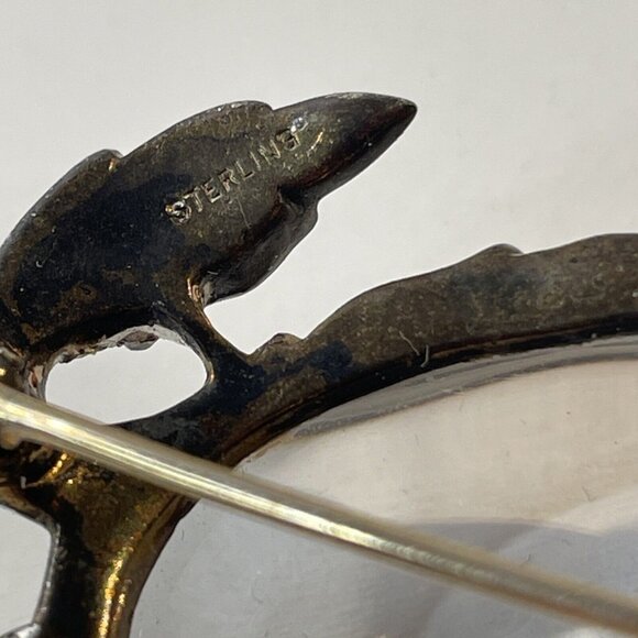 Crown Trifari Alfred Philippe Sterling Silver Jelly Belly Turtle Brooch Pin Read - Picture 13 of 16